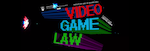 The words Video Game Law at Allard Hall in digitized form